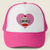 I Heart Sock Monkey Hat hats