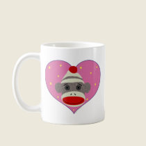I Heart Sock Monkey Mug mugs