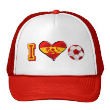 I heart Spanish Soccer Mesh Hats