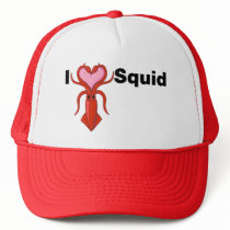I Heart Squid hats