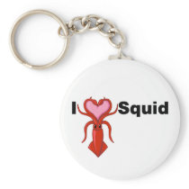 I Heart Squid keychains