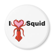 I Heart Squid magnets