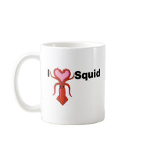 I Heart Squid mugs