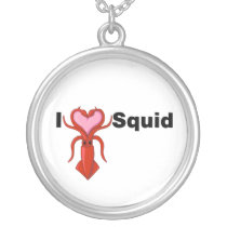 I Heart Squid necklaces