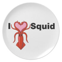 I Heart Squid plates