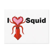 I Heart Squid postcards
