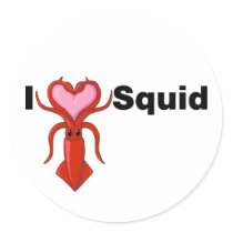 I Heart Squid stickers