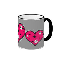 I Heart Stars and Skulls mugs
