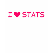 I heart stats tee shirt