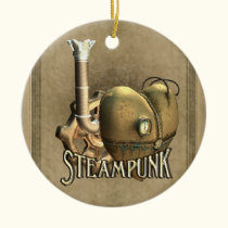 I Heart Steampunk Personalized Ornament