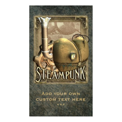 I Heart Steampunk Profile Cards Business Card (front side)