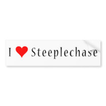 I (heart) Steeplechase Bumper Sticker (White) bumper stickers by steeplewaste I (heart) Steeplechase Bumper Sticker (White) bumper stickers