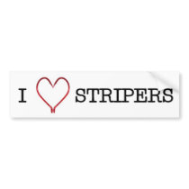 I [Heart] Stripers Bumper Sticker