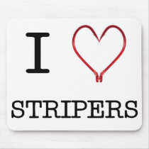 I [Heart] Stripers Mouse Pad mousepads