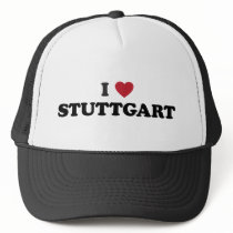 I Heart Stuttgart Germany Trucker Hats