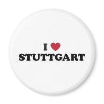 I Heart Stuttgart Germany Refrigerator Magnets