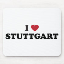 I Heart Stuttgart Germany Mouse Pads