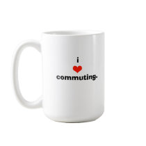 i heart suburbia, i heart commuting mugs