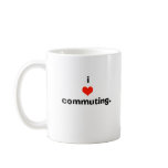 i heart suburbia, i heart commuting mug