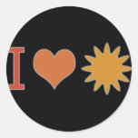 I Heart Sun Sticker