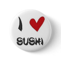 I Heart Sushi buttons