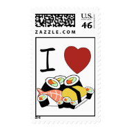 I heart Sushi stamp