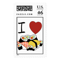 I heart Sushi postage by totallypainted I heart Sushi postage