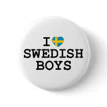 I Heart Swedish Boys buttons by LushLaundry I Heart Swedish Boys buttons