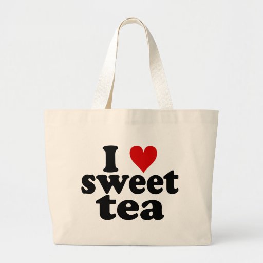 I Heart Sweet Tea Canvas Bags