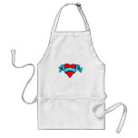 I heart swimming tattoo apron