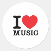 I heart t round stickers