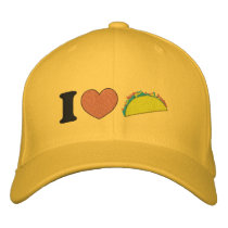 I Heart Tacos! embroidered hats