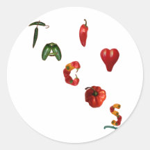 I Heart Tacos Round Stickers