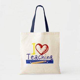 I (Heart) Teaching bag