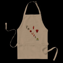 I Heart Tequila aprons