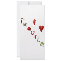 I Heart Tequila Personalized Rack Card