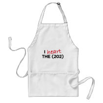 I heart the (202) aprons by washingtondc I heart the (202) aprons