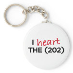 I heart the (202) key chains
