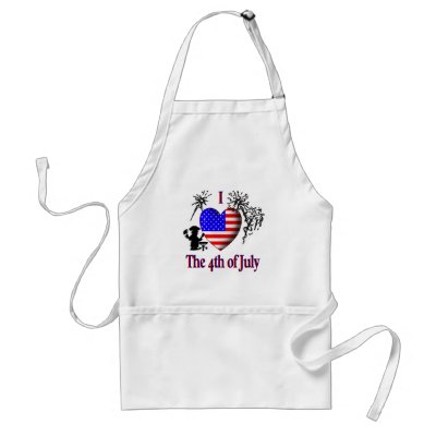 I Heart the 4th of July apron