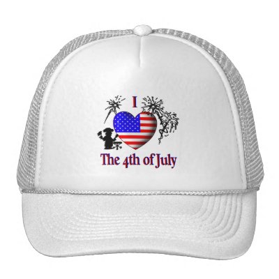 I Heart the 4th of July Hat