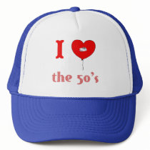 I Heart The 50's Vintage Style Hat