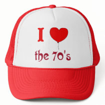 I Heart The 70's Vintage Style Hat by Topteevintage I Heart The 70's Vintage Style Hat