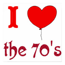 I Heart The 70's Vintage Style Poster posters by Topteevintage I Heart The 70's Vintage Style Poster posters
