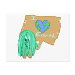 I heart the earth postcard