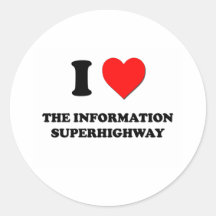 I Heart The Information Superhighway Sticker