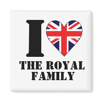 I Heart the Royal Family Magnet magnets