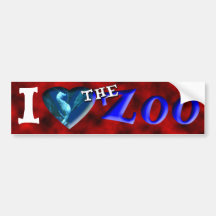 I (Heart) the Zoo (Seahorse) Bumper Sticker