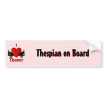 I Heart Theater Bumper Stickers