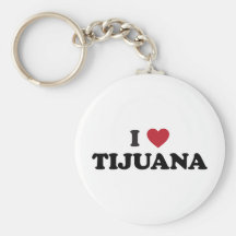 I Heart Tijuana Mexico Keychains