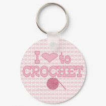 I heart to Crochet keychains
